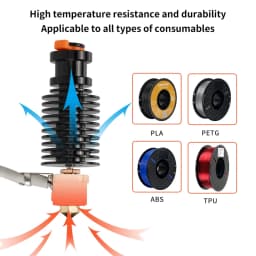 E3D V6 Hotend 24V 50W Ceramic Heating Core Print Head For Voron 2.4 Prusa DDB Extruder Ender 3 CR10 MK3S 3D Printer J-head