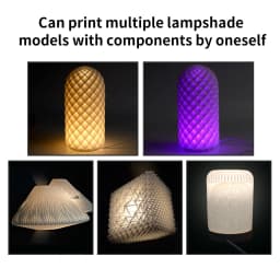 3D Printer DIY Model LED Lamp Kit 001 For Bambu Lab A1/A1mini/P1S/P1P/X1C USB White/Cold/Warm Light For Bambu Lab LED Lamp Kit