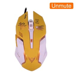 OW DVA Pink Game Office Mouse Girls Light-emitting Competition Chicken Cute Wired Mouse for PC Laptop CF Overwatch