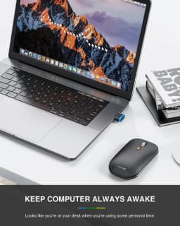 Seenda Mouse Jiggler USB Driver-Free Shaker Mechanical Undetectable Mouse Mover Simulator Smart Keeps Computer/PC/Laptop Awake