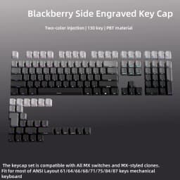 133 Keys Double Shot Shine Through Keycaps Strawberry Pink Side Print PBT Keycaps Cherry Profile for MX Switches Gaming Keyboard