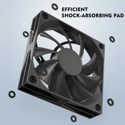 JUMPEAK JP120 120mm Fan 2000RPM High Speed 4PIN PWM Silent Hydraulic Bearing 12cm Cooling Fans for Gaming PC Case Liquid Cooler