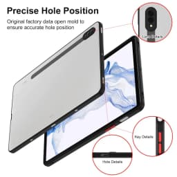 Matte Case For Samsung Galaxy Tab A9+plus 11 A8 10.5 A7 Lite 8.7 Tablet Cover Tab S9+FE 12.4 S8 S7 S6 Lite 10.4 Hard Back Shell