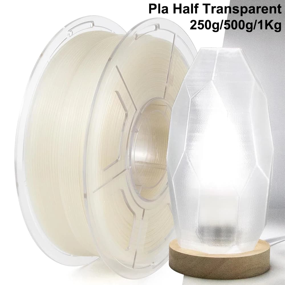 Pla Transparent Filament 250g 500g 1Kg Pla 3D Printer Filament 1.75mm Transparent Material 3D Printer Materials Consumables