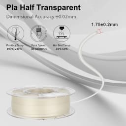 Pla Transparent Filament 250g 500g 1Kg Pla 3D Printer Filament 1.75mm Transparent Material 3D Printer Materials Consumables