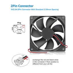 12cm 12025 Fan 5V 12V 24V USB 2PIN PC Computer Case Cooler Fan DC Brushless Cooling Fan 120x120x25mm Btc Server PC Cooling Fan