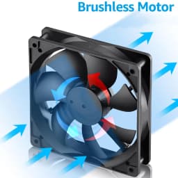 12cm 12025 Fan 5V 12V 24V USB 2PIN PC Computer Case Cooler Fan DC Brushless Cooling Fan 120x120x25mm Btc Server PC Cooling Fan