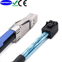 SFF-8644 to SFF-8643 Mini SAS HD Hybrid Cable, 12Gbps SAS 3.0 Adapter for RAID/Data Center/Workstation/Desktop 0.5M/1M/2M