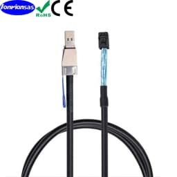 SFF-8644 to SFF-8643 Mini SAS HD Hybrid Cable, 12Gbps SAS 3.0 Adapter for RAID/Data Center/Workstation/Desktop 0.5M/1M/2M