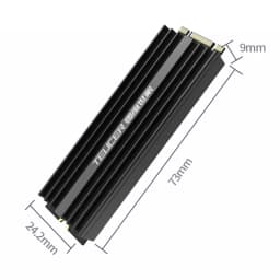 TEUCER M2 SSD Heatsink NVME 2280 Solid State Disk Drive Radiator Cooler Cooling Pad for Desktop PC M.2 NVME PS5 Heatsink