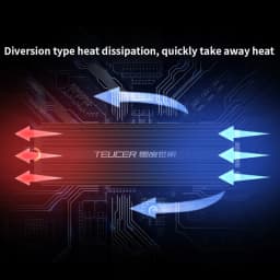 TEUCER M2 SSD Heatsink NVME 2280 Solid State Disk Drive Radiator Cooler Cooling Pad for Desktop PC M.2 NVME PS5 Heatsink