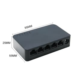 Network Switch Mini 5Ports Switch Ethernet 1000Mbps/100Mbps Gigabit High Performance Smart Switcher RJ45 Hub Internet Injector