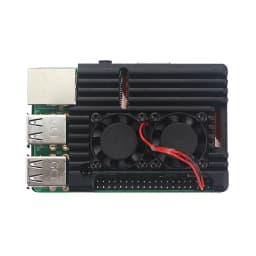 Raspberry Pi 3B+ 3B Aluminum Case Active Passive Cooling Metal Armored Shell Case for RPI 3B 3B+