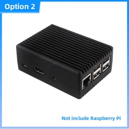 Raspberry Pi 3B+ 3B Aluminum Case Active Passive Cooling Metal Armored Shell Case for RPI 3B 3B+