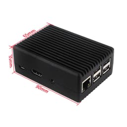 Raspberry Pi 3B+ 3B Aluminum Case Active Passive Cooling Metal Armored Shell Case for RPI 3B 3B+