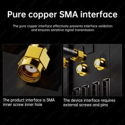 WiFi 6E 6Ghz Antenna Magnetic Foldable 2.4G/5G 12DBi High Gain External Signal Receiver Antenna For Network Card Wireless Router