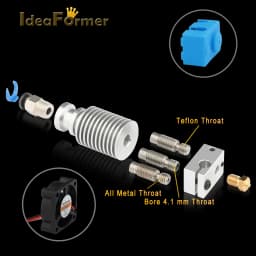 New Upgraded V6 Hotend Kit 1.75mm 12V/24V Bowden Extruder Print Head Remote Long-distance J-head For E3D PT100 3D Printer Parts