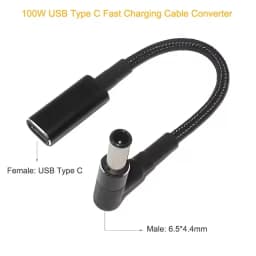 100W USB C PD to DC Universal Laptop Charger Converter Type C Fast Charging Adapter Cable Cord for Asus Lenovo Hp Dell Laptop