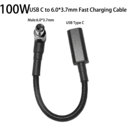 100W USB C PD to DC Universal Laptop Charger Converter Type C Fast Charging Adapter Cable Cord for Asus Lenovo Hp Dell Laptop