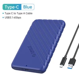 ORICO 2.5 inch HDD Enclosure SATA to USB 3.0 Type-C External Hard Drive Case 5Gbps Speed SATA SSD HDD Case 6TB Storage Box