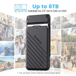 ORICO 2.5 inch HDD Enclosure SATA to USB 3.0 Type-C External Hard Drive Case 5Gbps Speed SATA SSD HDD Case 6TB Storage Box