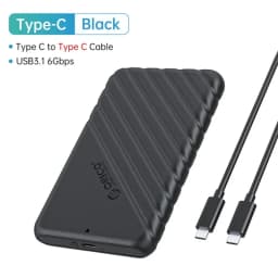 ORICO 2.5 inch HDD Enclosure SATA to USB 3.0 Type-C External Hard Drive Case 5Gbps Speed SATA SSD HDD Case 6TB Storage Box
