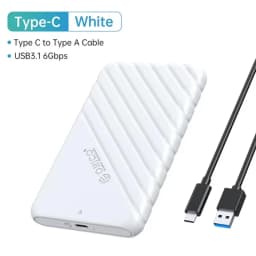 ORICO 2.5 inch HDD Enclosure SATA to USB 3.0 Type-C External Hard Drive Case 5Gbps Speed SATA SSD HDD Case 6TB Storage Box