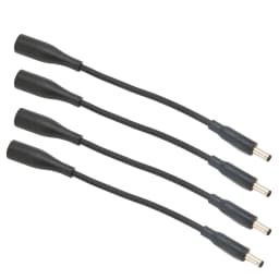 4pcs DC 7.4x5.0mm to 4.5x3.0mm Adapter Cable Plug and Play Portable Tip Adapter Connector Converter Cable for Dell Laptop