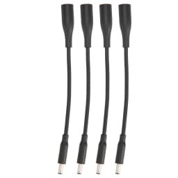 4pcs DC 7.4x5.0mm to 4.5x3.0mm Adapter Cable Plug and Play Portable Tip Adapter Connector Converter Cable for Dell Laptop