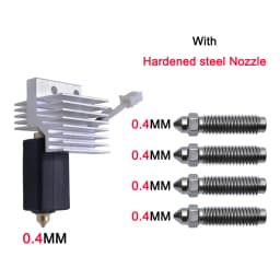 Upgrade Elegoo CC Hotend 0.2/0.4/0.6/0.8mm Assembled Extruder Hotend Kit for Elegoo Centauri Carbon Hot End / Centauri Nozzle