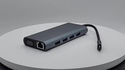 11-in-1 Type-C Docking Station USB 3.0 HUB USB C Splitter Type C to 4K HDMI VGA PD RJ45 100M Network Adapter for Laptop Macbook