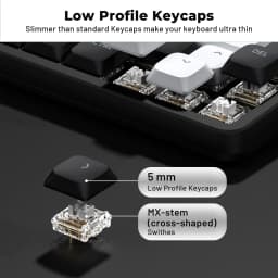 XVX 127Keys Low Profile Keycaps Double-Shot Shine Through Key Cap Set Game Mechanical Keyboard Skyline Key Caps