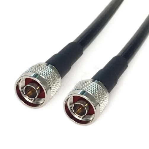 1pc LMR400 N To N Male plug Connector LMR-400 50-7 Coaxial Cable Extension Jumper Pigtail