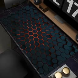 Geometric Office Accessories for Desk Mat Extended Pad Keyboard Gaming Pc Support Laptop Mouse Mats Cabinet Games Mousepad Anime