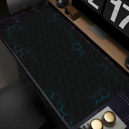 Geometric Office Accessories for Desk Mat Extended Pad Keyboard Gaming Pc Support Laptop Mouse Mats Cabinet Games Mousepad Anime