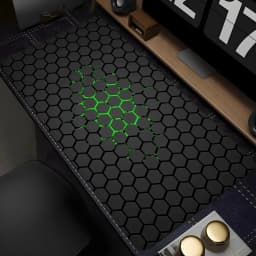 Geometric Office Accessories for Desk Mat Extended Pad Keyboard Gaming Pc Support Laptop Mouse Mats Cabinet Games Mousepad Anime