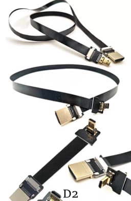 FPV Micro HDTV Compatible HDMI 90 degree Adapter FPC Band Flat HD Cable Pitch 20pin for Multicopter Air Photography