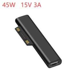 102W 6.8A PD Fast Charging Plug Converter for Microsoft Surface Pro X 8 7 6 5 4 3 Go Book USB C Charger Magnetic Power Adapter