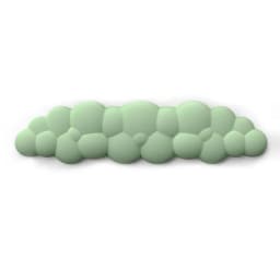 Cloud Keyboard Wrist Rest Mouse Pad Wrist Support Keyboard Set with Ergonomic Memory Foam Anti-Slip Base for Home Office Laptop