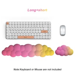 Cloud Keyboard Wrist Rest Mouse Pad Wrist Support Keyboard Set with Ergonomic Memory Foam Anti-Slip Base for Home Office Laptop