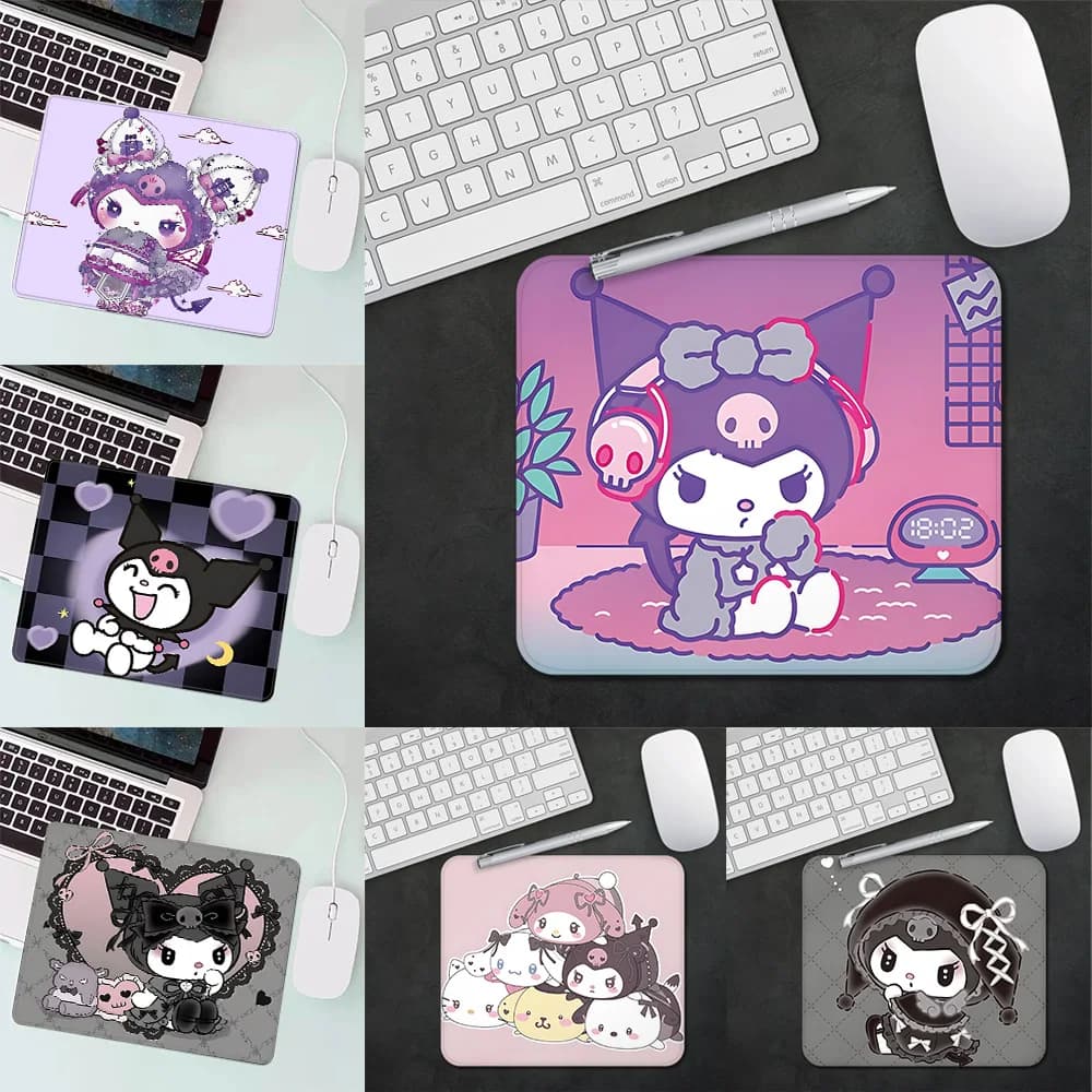 Cute cartoon Kuromi Gaming Mouse Pad XS Small Mousepad For PC Gamer Desktop Decoration Office Mouse Mat Deskmat Rug