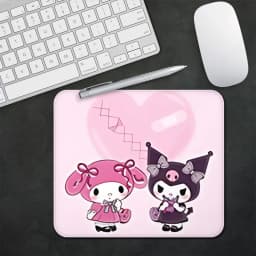 Cute cartoon Kuromi Gaming Mouse Pad XS Small Mousepad For PC Gamer Desktop Decoration Office Mouse Mat Deskmat Rug