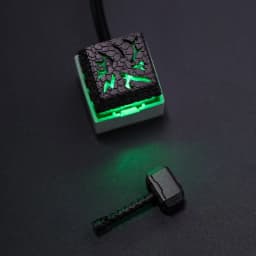 Personalized magnetic design Quake Artisan Resin Keycaps DIY For Mechanical Gaming Keyboard 3D Printing Cherry Mx Switch Keycap