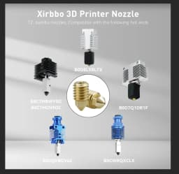 For Bambu Lab Nozzle Brass 3D Printer Parts 0.4/0.6/0.8/1.0mm High Flow X1C V2 P1P Hotend Nozzle M6 1.75 For Bambulab X1 P1S