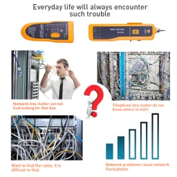 LAN Network Cable Tester Cat5 Cat6 RJ45 UTP STP Line Finder Telephone Wire Tracker Tracer Diagnose Tone Distance Cable Tester