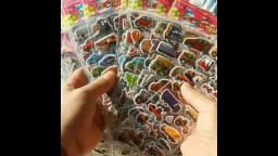 10 Sheets 3D Puffy Stickers for Kids Engineering Vehicle Excavator Stickers Cartoon Cars Stickers Toys for Children Gift for Boy