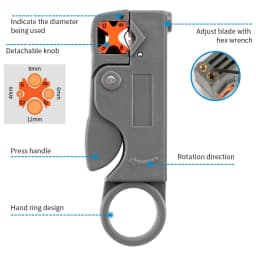 Stripping Pliers Decrustation Wire Cable Tools Stripper Stainless Steel Hexagon Wrench Accessory Insulated Electrical Straight