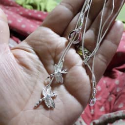 DOTEFFIL 925 Sterling Silver Two Dragonfly Pendant Necklace For Women Snake Chain Necklace Wedding Engagement Jewelry