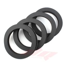 2pcs 6.5 inch Car Speaker Ring Bass Door Trim Sound Insulation Cotton Audio Speakers Sound Self Adhesive Insulation Ring