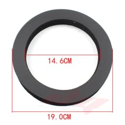 2pcs 6.5 inch Car Speaker Ring Bass Door Trim Sound Insulation Cotton Audio Speakers Sound Self Adhesive Insulation Ring